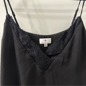 Black Lace Trim Cami Top by Socialite